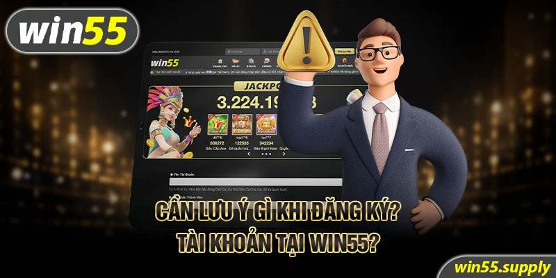 Cần lưu ý gì khi đăng ký tài khoản tại Win55?