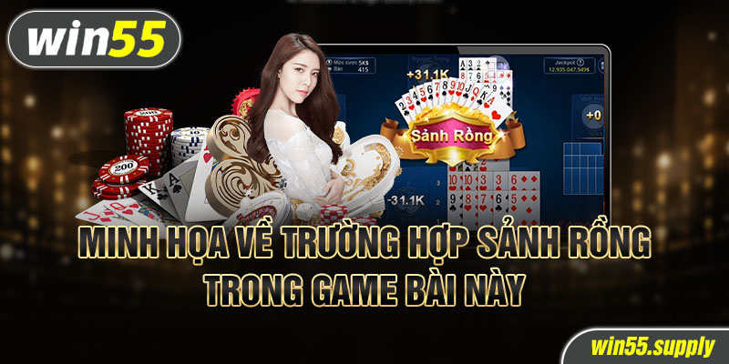 minh họa về trường hợp sảnh rồng trong game bài này